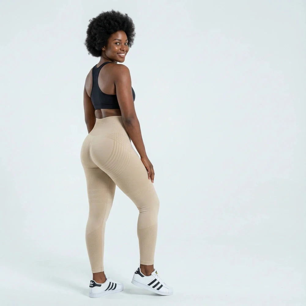 AUREN 3D Leggings - Beige