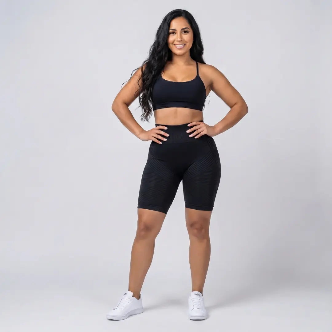 AUREN 3D Short Legging – Classic Black
